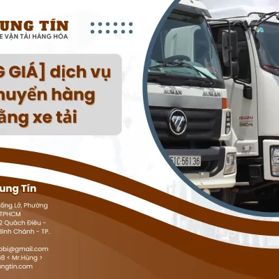 Vận chuyển hàng hóa bằng xe tải
