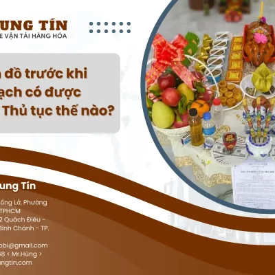 Chuyển đồ trước khi nhập trạch có được không?