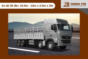 Xe tải 30 tấn: 10.5m - 12m x 2.5m x 3m