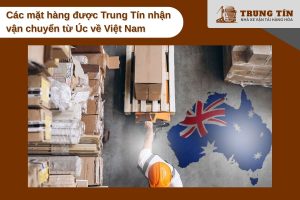 Các mặt hàng được Trung Tín nhận vận chuyển từ Úc về Việt Nam
