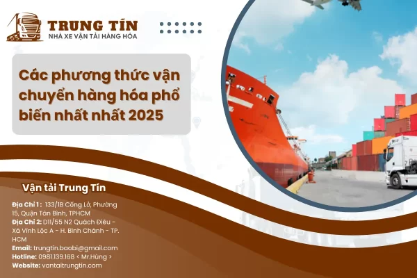 Các phương thức vận chuyển hàng hóa