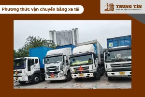 Vận chuyển hàng hóa liên tỉnh bằng xe tải, phù hợp lô hàng lớn và giao tận nơi.
