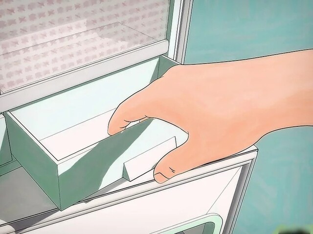 Tháo các giá đỡ trong tủ lạnh