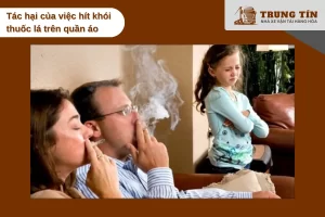 Tác hại của việc hít khói thuốc lá trên quần áo