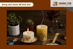 Nến thơm thiên nhiên giúp khử mùi thuốc lá và tạo không gian thư giãn