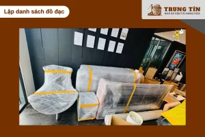 Lập danh sách đồ đạc giúp kiểm soát tài sản và tránh thất lạc khi chuyển nhà