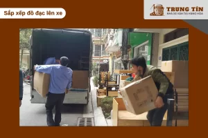 Sắp xếp đồ đạc hợp lý giúp tiết kiệm diện tích và tránh hư hỏng khi vận chuyển