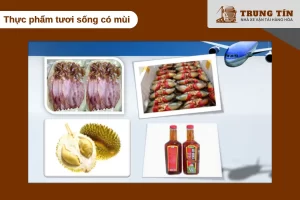 Thực phẩm có mùi mạnh bị hạn chế xách tay, chỉ được ký gửi nếu đóng gói kín