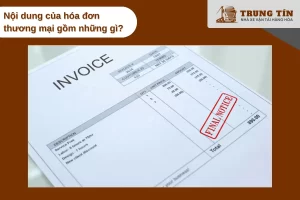 Các mục bắt buộc trên hóa đơn thương mại quốc tế