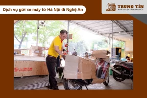 Dịch vụ gửi xe máy an toàn từ Hà Nội đến Nghệ An