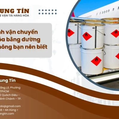 Quy trình vận chuyển hàng hóa bằng đường hàng không