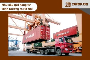 Tuyến vận chuyển Bình Dương đi Hà Nội tăng trưởng mạnh trong năm 2024