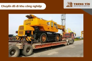 Vận chuyển máy móc và nguyên vật liệu đến khu công nghiệp