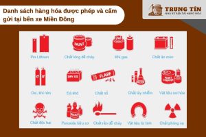 Danh sách hàng hóa được phép và cấm gửi tại bến xe Miền Đông