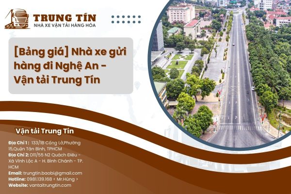 Nhà xe gửi hàng đi Nghệ An