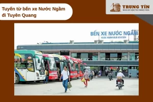 Xe Trung Tín nhận hàng tuyến Nước Ngầm đi Tuyên Quang