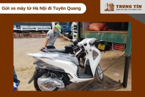 Trung Tín vận chuyển xe máy an toàn về Tuyên Quang