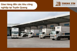 Trung Tín giao hàng máy móc tới KCN Tuyên Quang mỗi tuần