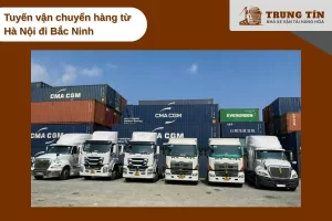 Xe Trung Tín chạy tuyến Hà Nội Bắc Ninh giao hàng nhanh trong ngày