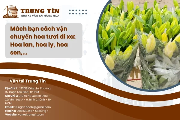 Cách vận chuyển hoa tươi đi xa