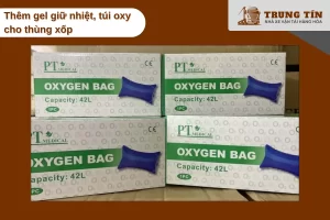 Gel giữ nhiệt và túi oxy giúp hoa tươi lâu trong thùng xốp khi đi xa