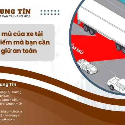 4 điểm mù của xe tải nguy hiểm mà bạn cần biết để giữ an toàn