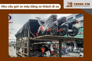 Gửi xe máy bằng xe khách liên tỉnh ngày càng phổ biến nhờ tiết kiệm và an toàn hơn.