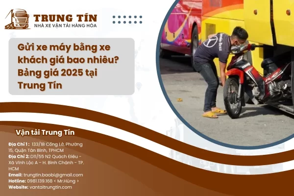Gửi xe máy bằng xe khách giá bao nhiêu