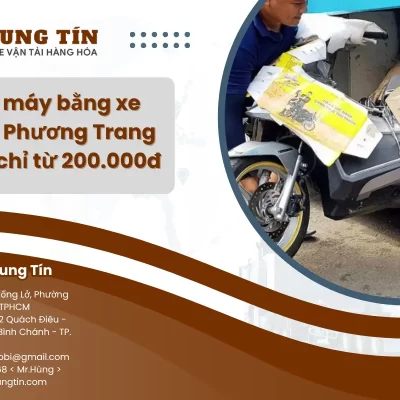 Gửi xe máy bằng xe khách Phương Trang