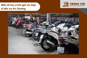 Bãi giữ xe máy chính thức tại bến xe An Sương có mái che an toàn