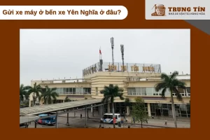 Khu vực gửi xe máy quanh bến xe Yên Nghĩa thuận tiện và an toàn