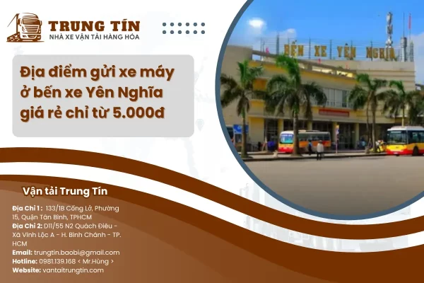 Gửi xe máy ở bến xe Yên Nghĩa