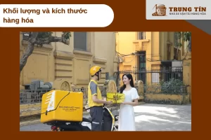 Kích thước và trọng lượng quyết định chi phí vận chuyển bưu điện.
