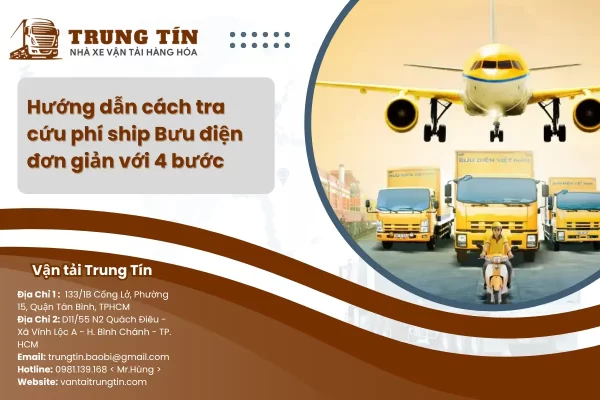 Tra cứu phí ship Bưu điện