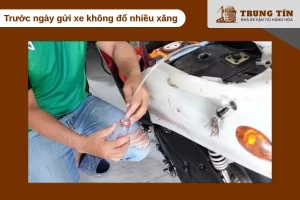 Chỉ để dưới 1/4 bình xăng trước khi gửi xe máy tại ga Hà Nội