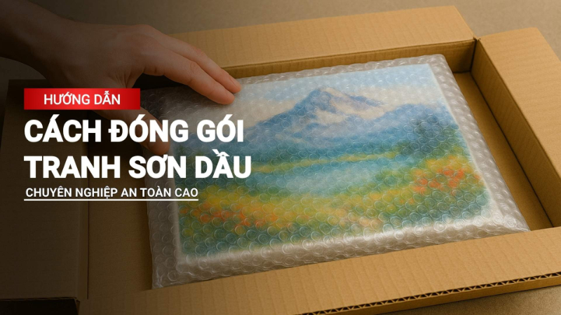 Quy trình đóng gói từng loại tranh