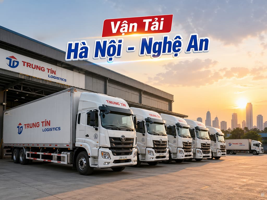 Đội xe Trung Tín nhận gửi hàng Hà Nội - Nghệ An trong ngày, cam kết an toàn tuyệt đối.