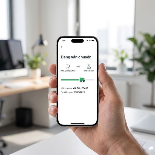 Tra cứu mã vận đơn từ Quảng Châu về Sài Gòn dễ dàng qua hệ thống trực tuyến, giúp bạn minh bạch lộ trình hàng hóa 247.