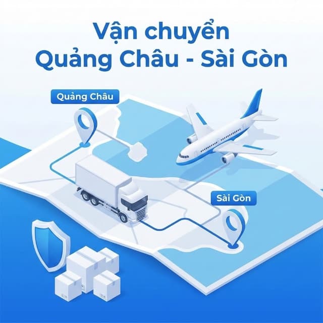 Vận chuyển Quảng Châu - Sài Gòn chuyên nghiệp, cam kết thời gian chính xác và quy trình vận hành an toàn cho mọi đơn hàng.